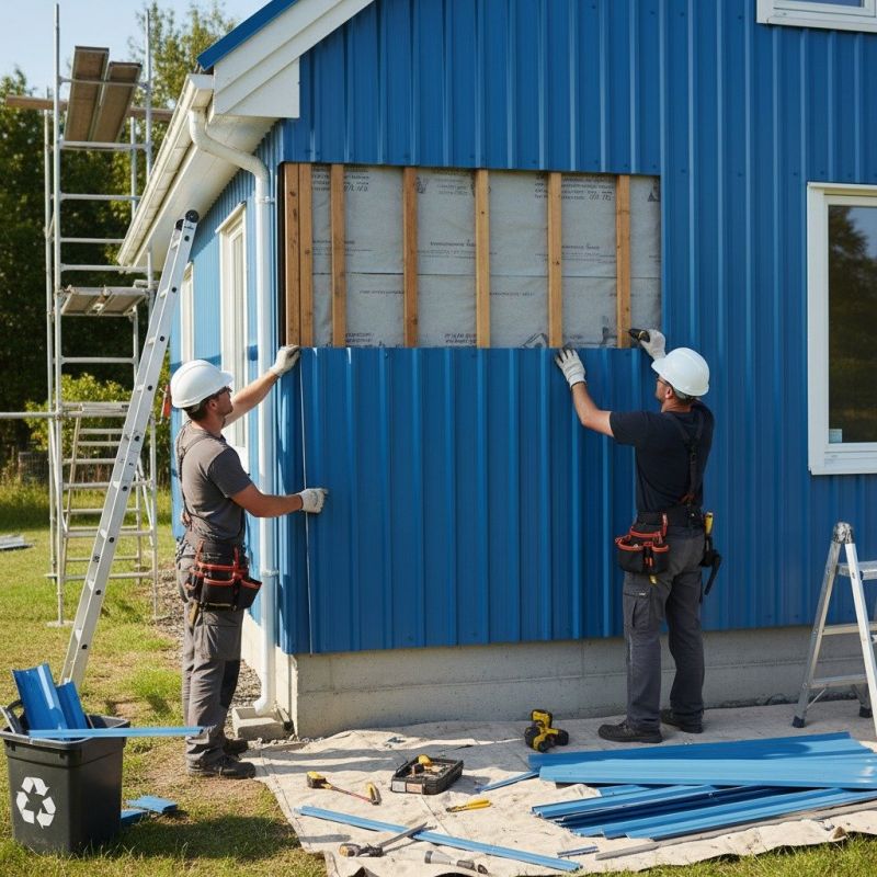 Our team working on Siding Service projects in Dover, NH