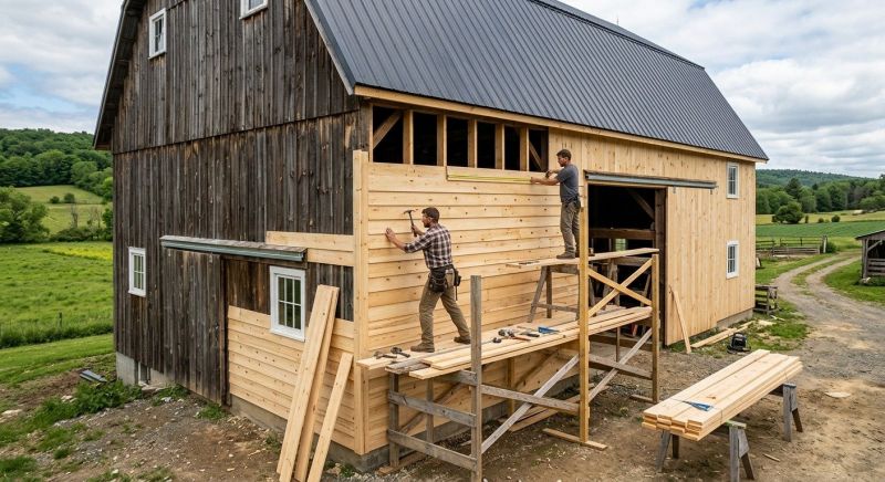 Barn Siding Installation in Dover, NH