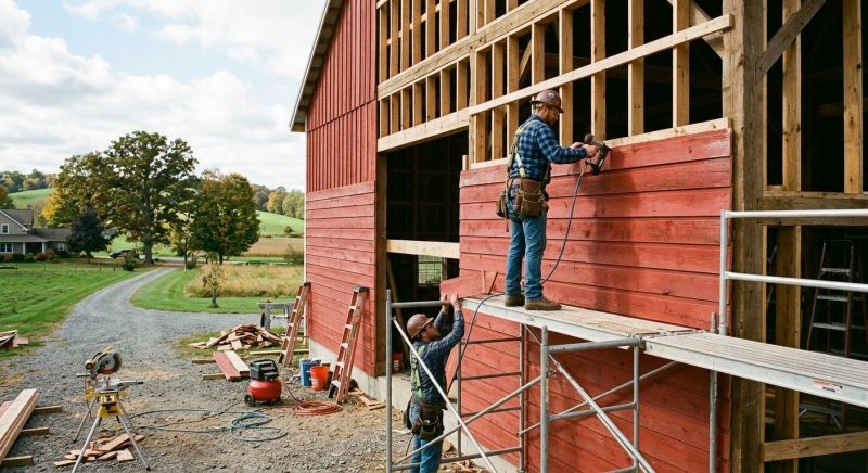 Barn Siding Replacement in Dover, NH