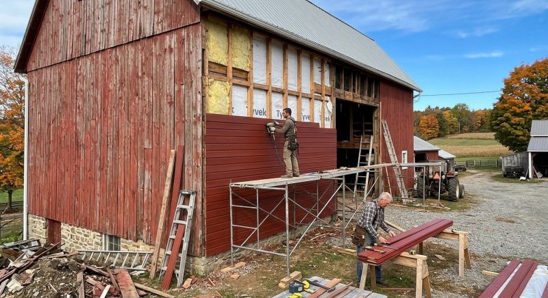 Barn Siding Replacement in Portsmouth, NH
