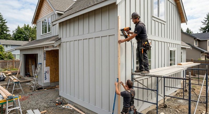Batten Siding Installation in Wells, ME
