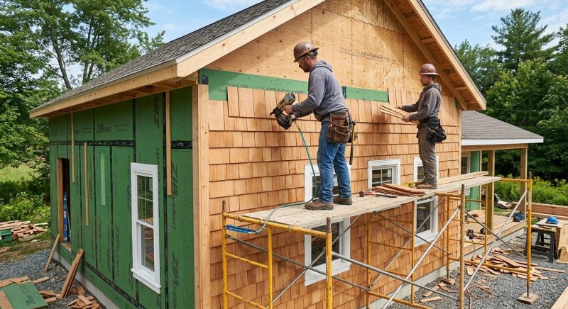 Cedar Siding Installation in Hampstead, NH