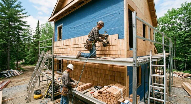 Cedar Siding Installation in Lebanon, ME