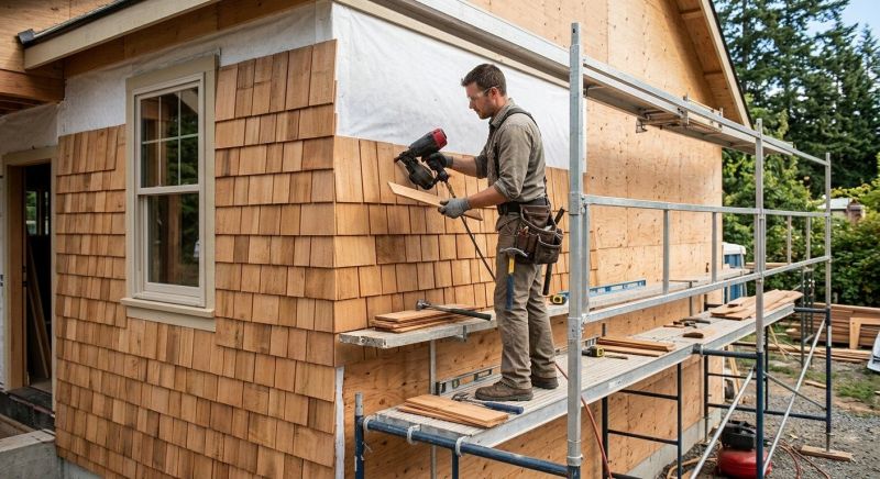 Cedar Siding Installation in York, ME