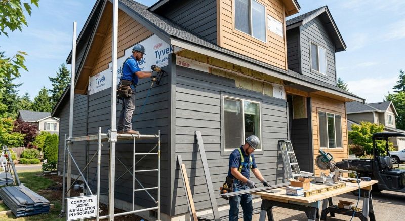 Composite Siding Installation in Amesbury, MA