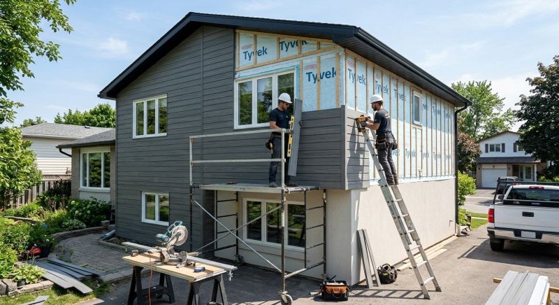 Facade Cladding Installation in Dover, NH