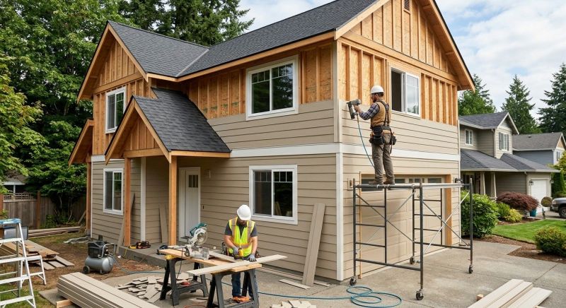 Facade Cladding Installation in Dover, NH