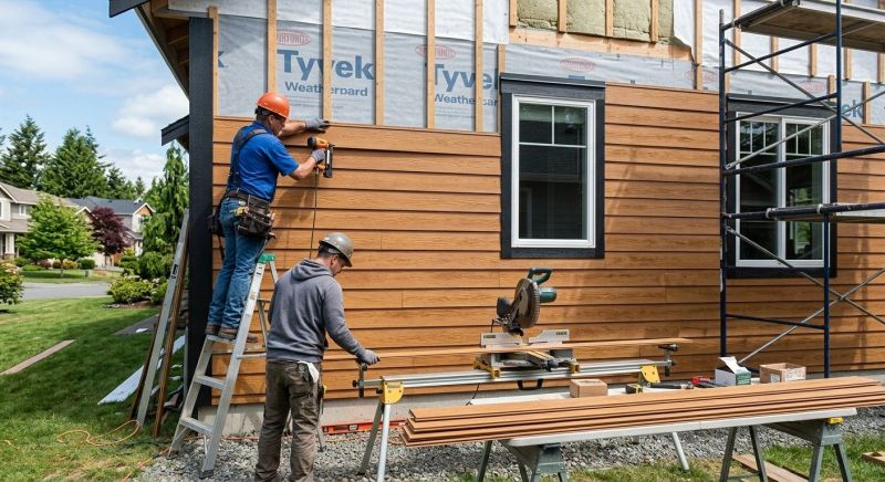 Faux Wood Siding Installation in Eliot, ME