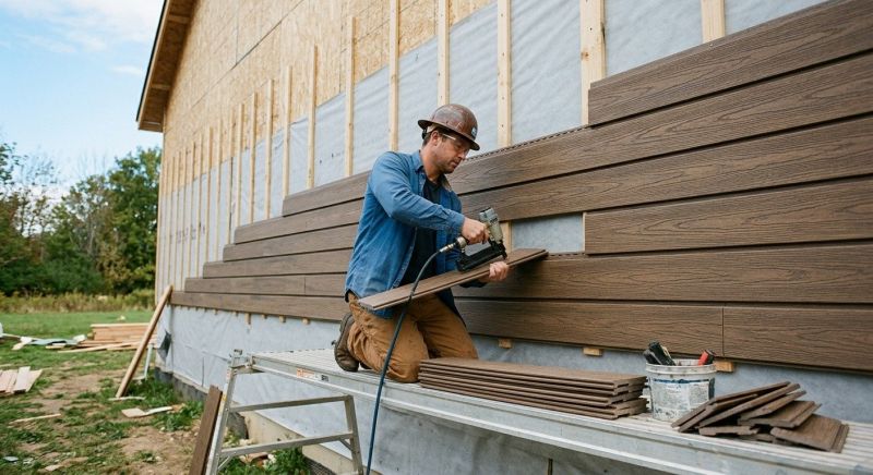 Faux Wood Siding Installation in Exeter, NH