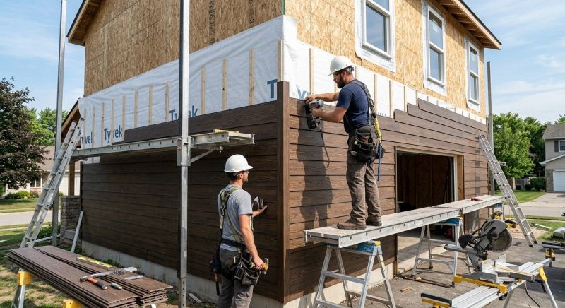 Faux Wood Siding Installation in Exeter, NH