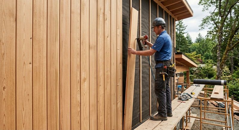 Faux Wood Siding Installation in Kittery, ME