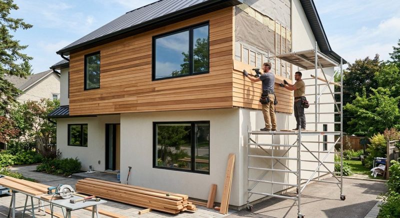 Faux Wood Siding Installation in North Berwick, ME