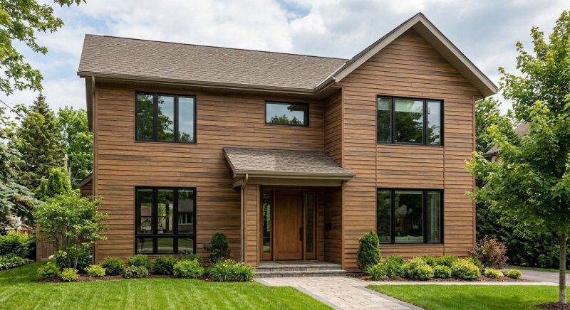 Faux Wood Siding Installation in Rye, NH
