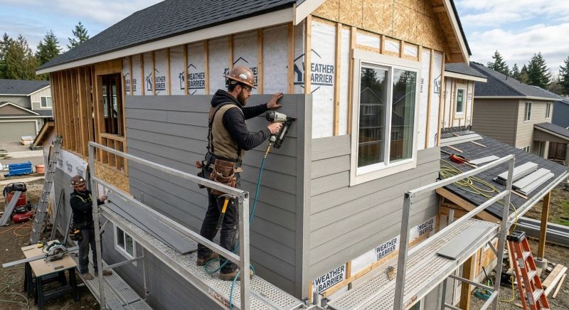 Fiber Siding Installation in Wells, ME
