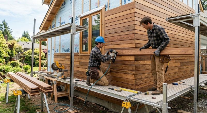 Hardwood Siding Installation in Eliot, ME