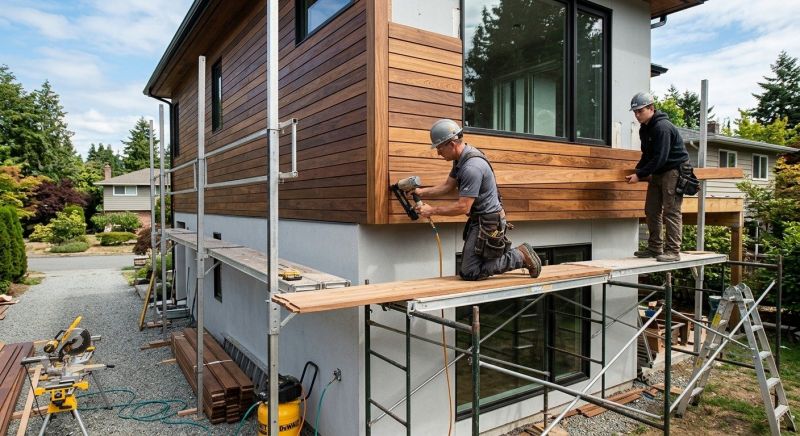 Hardwood Siding Installation in Rye, NH