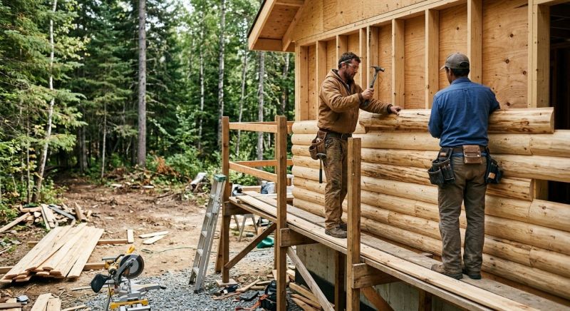 Log Siding Installation in Kittery, ME