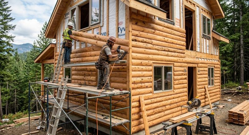 Log Siding Installation in Dover, NH