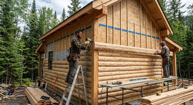 Log Siding Installation in Dover, NH