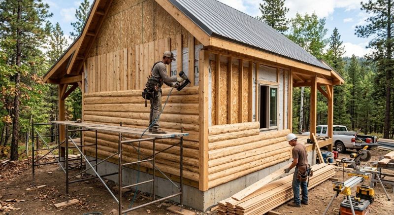 Log Siding Installation in Seabrook, NH