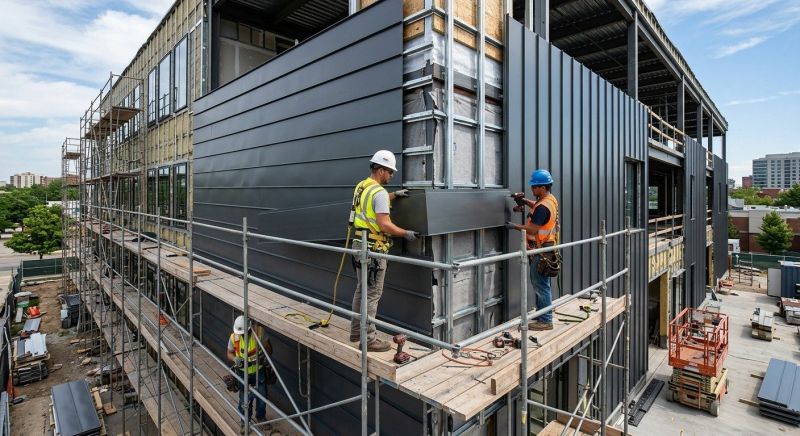 Metal Cladding Installation in Dover, NH