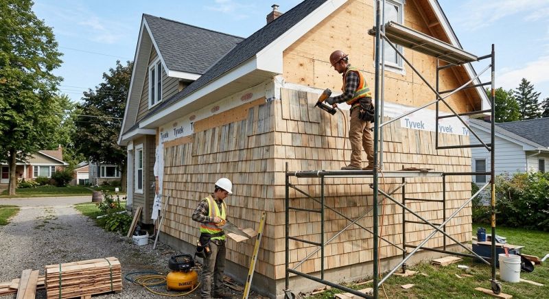 Shake Siding Installation in Kennebunk, ME