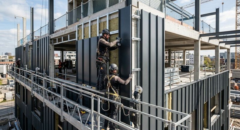 Steel Cladding Installation in Dover, NH