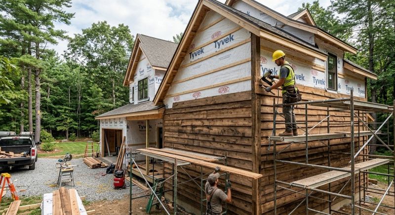 Wood Barn Siding Installation in Dover, NH