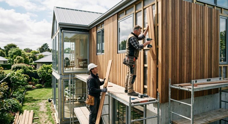 Wood Cladding Installation in Eliot, ME