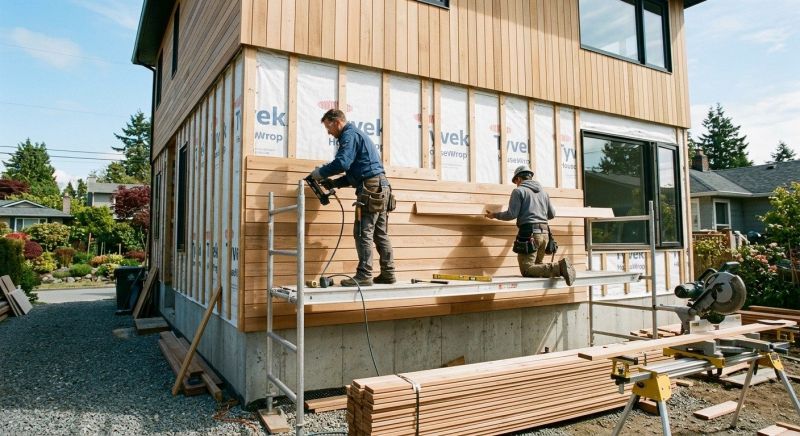 Wood Cladding Installation in New Durham, NH