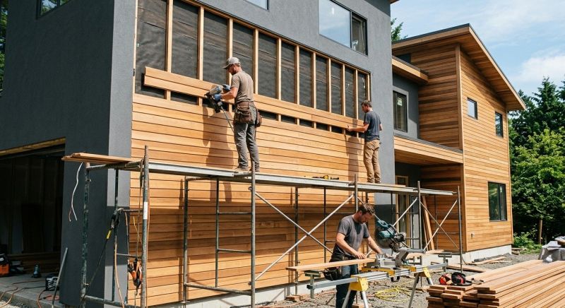 Wood Cladding Installation in Pittsfield, NH