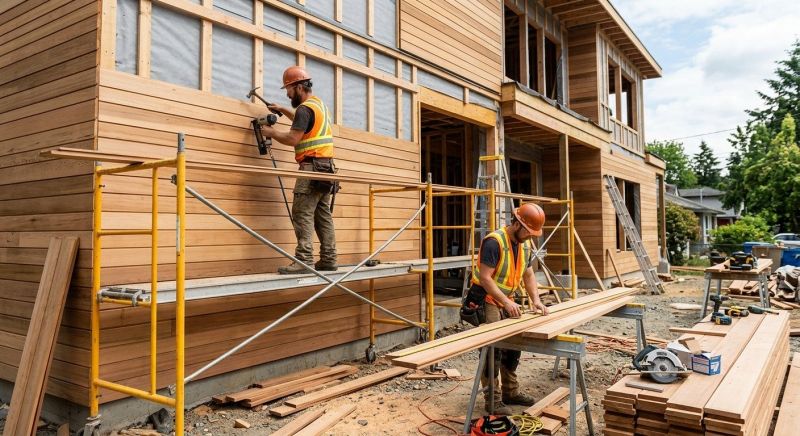 Wood Cladding Installation in Sanford, ME