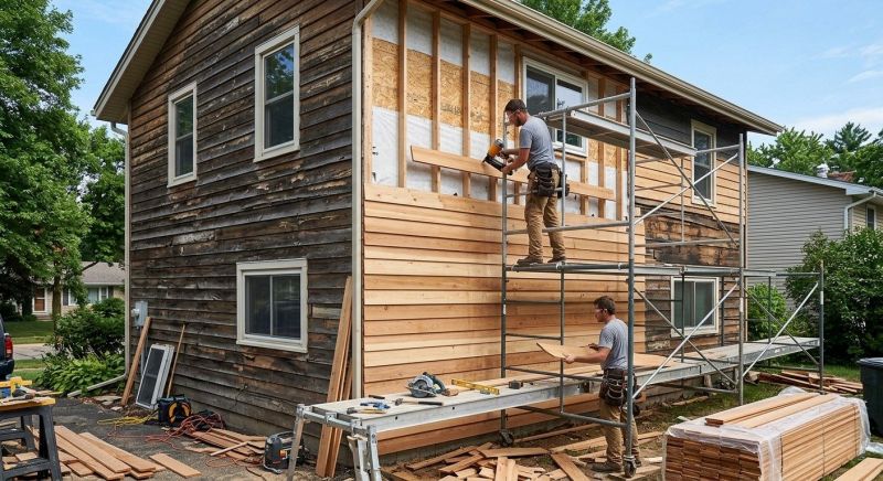 Wood Siding Installation in Wells, ME